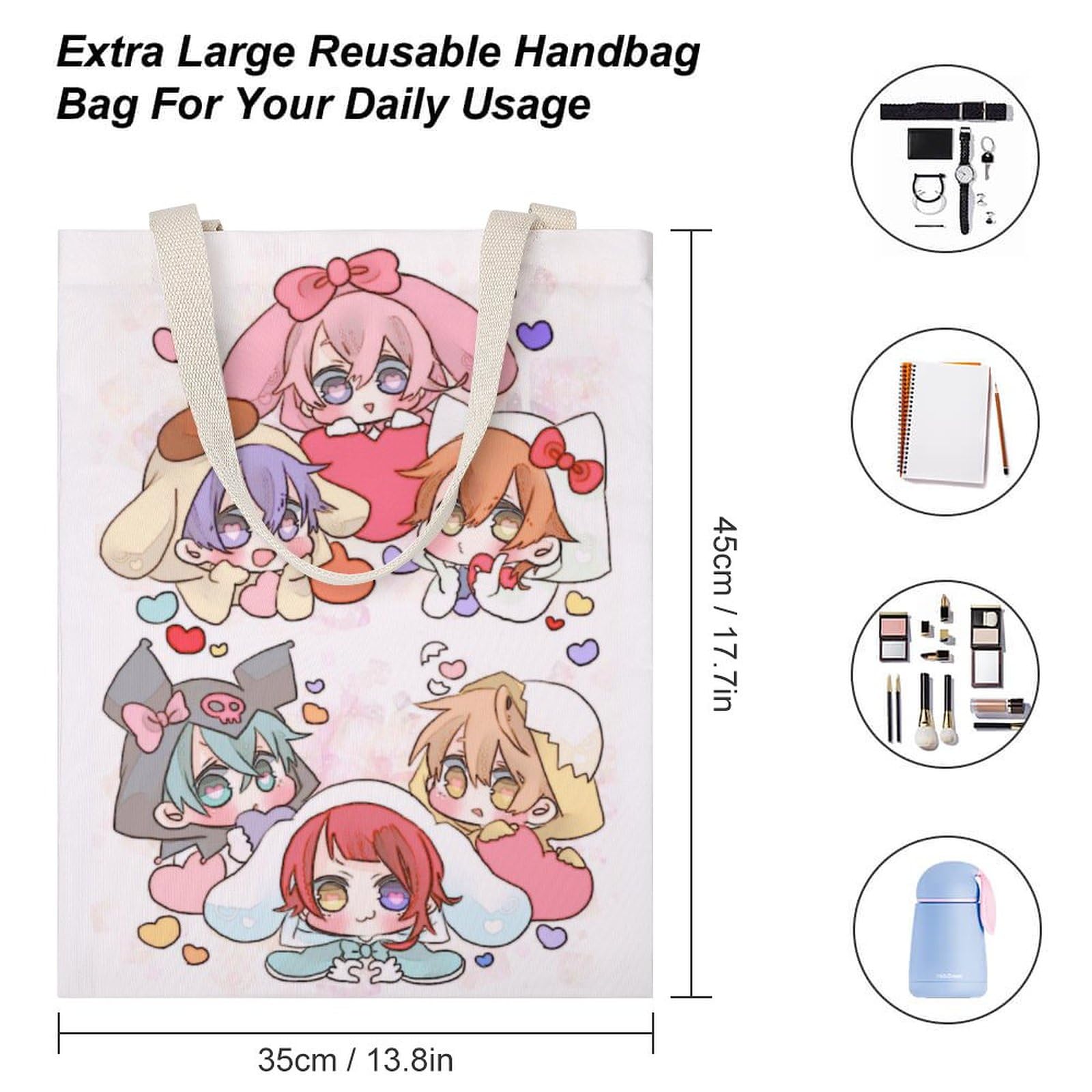 Amazon.co.jp: すとぷり トートバッグ トートバッグ A4 軽量 日常